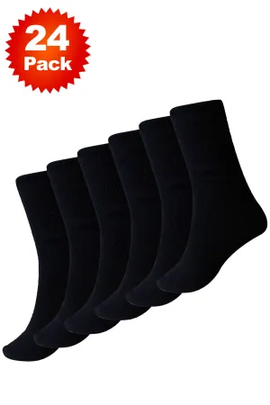 24 Pack Mens Thermal Heat Trap Socks