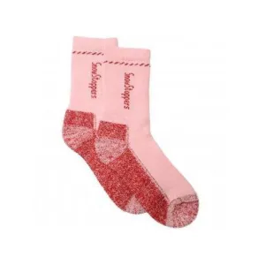 Alpaca Wool Socks - Pink Red