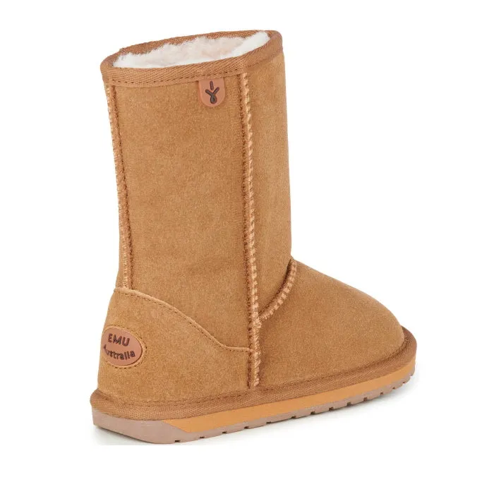 EMU Kids Wallaby Lo Chestnut Merino Wool Boot Clearance