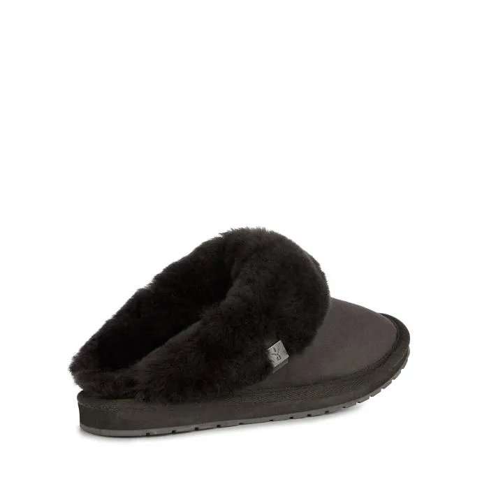 EMU Women's Eden Platinum Sheepskin Charcoal Scuff Slipper