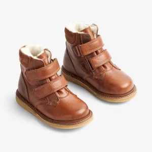 Hanan Velcro Tex - cognac