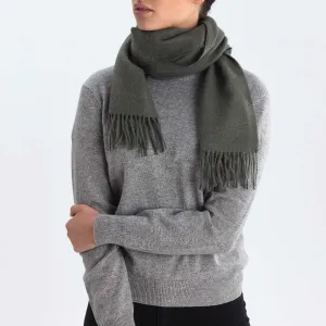 Limon Alpaca Scarf [Moss green]