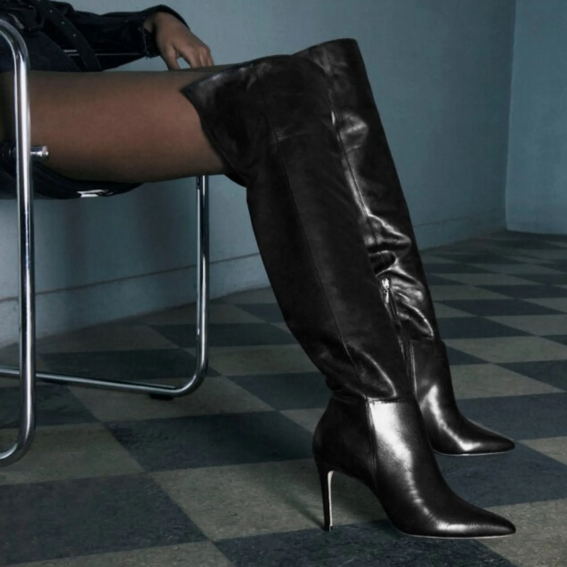 Magali Over the Knee Leather Boot