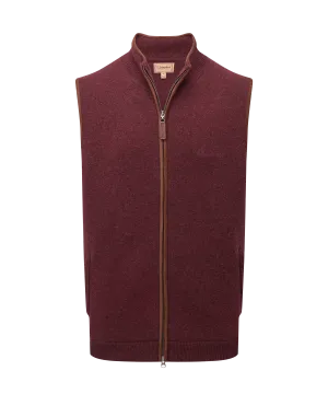 Orkney Merino Gilet - Damson