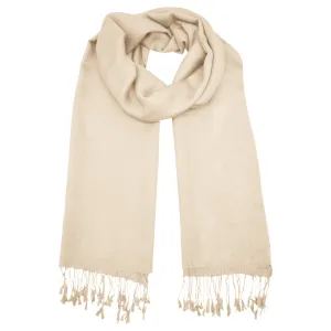 Silk/Wool Stole - Cream