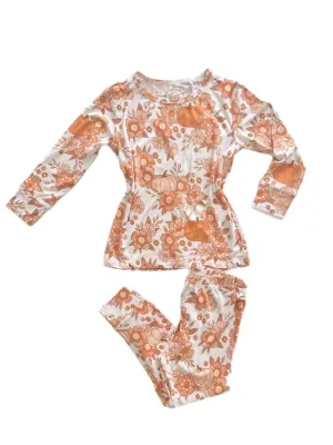 Sweet P Baby Co. 2 Piece PJ Set - Boho Pumpkins