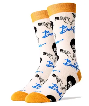 TEEK - Mens It's Bob Ross Cotton Crew Socks