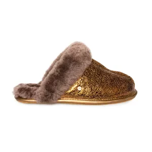 UGG Scuffette II Metallic Sparkle Bronze Slippers - Women's