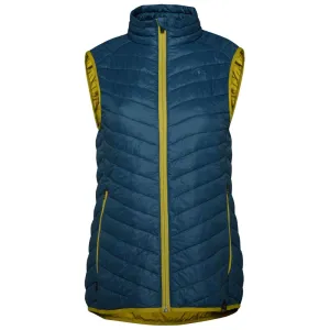 Womens Merino Wool Insulated Gilet (Petrol/Lime)