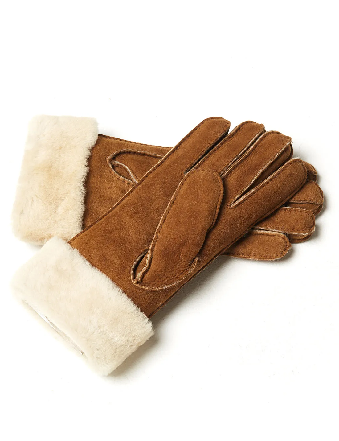 YISEVEN Womens Lambskin Shearling Leather Gloves